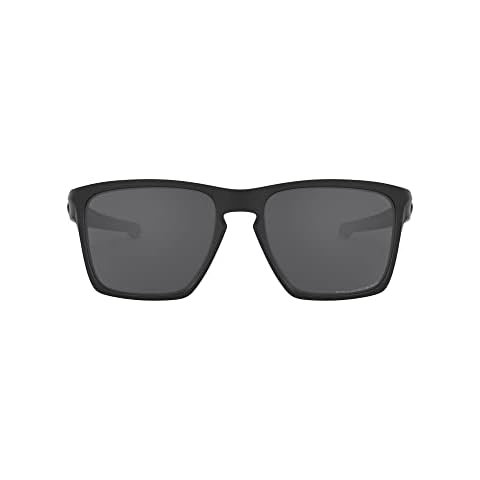 Oakley Men's OO9341 Sliver XL Rectangular Sunglasses, Matte Black/Grey Polarized, 57 mm Cover