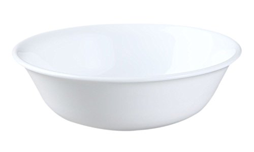 Corelle livingware soup/cereal bowl, winter frost white…