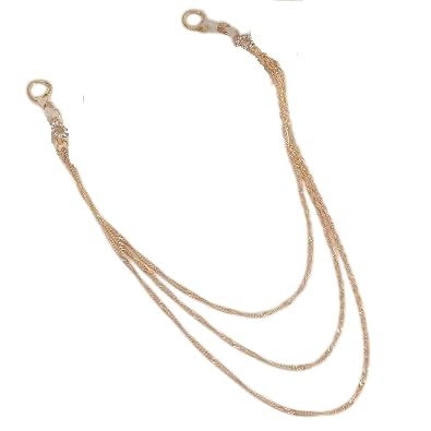 Gold Tone Layered Body Chain for Women Adjustable Circle Link Chest Chain with Multi Layer Tassel DesignDecorative Fashion Body Jewelry for Festival Party Concert Beach Costume-image-17