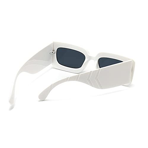 Image of laureles /Square Snakeskin Pattern Rectangle Sunglasses Men Women Vintage Fluorescent Green Shade Glasses