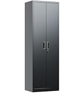 Amazon.co.jp: LOCENHU スチール書庫 引戸書庫 鍵付きキャビネット A4