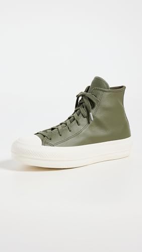 Baskets Converse Chuck Taylor All Star Lift Leather Matte Neutrals Hi W pour Femme - vue 5