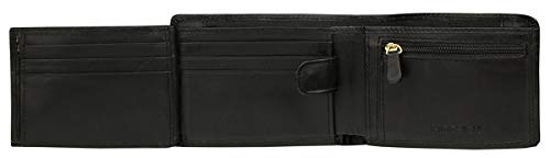 Image of Hidesign Black Leather Men's Wallet (8903439782009)
