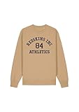 Redskins, Weste, Sweatshirt, (XS bis XL), Erwachsene, Frauen, Männer, Jacke, Hoodie, Pullover, weich, niedlich, warm, Baumwolle, Bedruckt, gemischt, Modell RSFA25SCR5 BEIGE Size L