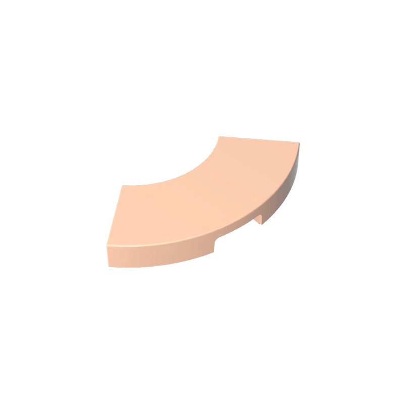 XYEIUGO 27925 Circular Plate Tile 2x2 Curved, Macaroni, Light Flesh, 50 PCS โ image 1