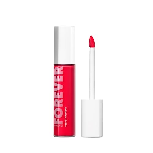 Covergirl Outlast Forever Velvet Pigment, 600 Lava, Matte Lipstick, Vegan Formula, Easy to Use, Glides on Effortlessly, Long-Lasting, Perfect Color, 0.30oz