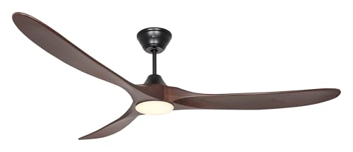 CasaFan Ventilateur de plafond Eco GENUINO-L 180 MS-NB noir/pales noyer – vue 2