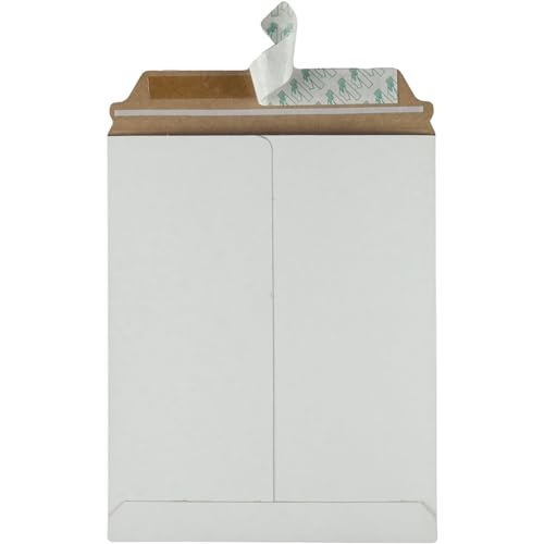 Quality Park Photo Document Mailers, Redi-Strip Self Seal Closure, Rigid Stay Flat Mailer, White Recycled Fiberboard, 9" x 11.5", 25 per Box by Quality Park - Image 3