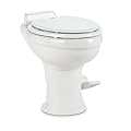 Dometic 320 Series Standard Height Gravity RV Toilet with Elongated Ceramic Bowl