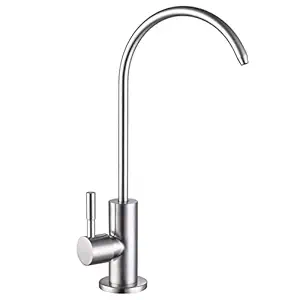 YOYMI Drinking Water Filter Faucet Stainless Steel Brushed Nickel Kitchen Bar Sink Lead-Free Modern Water Filter Faucet