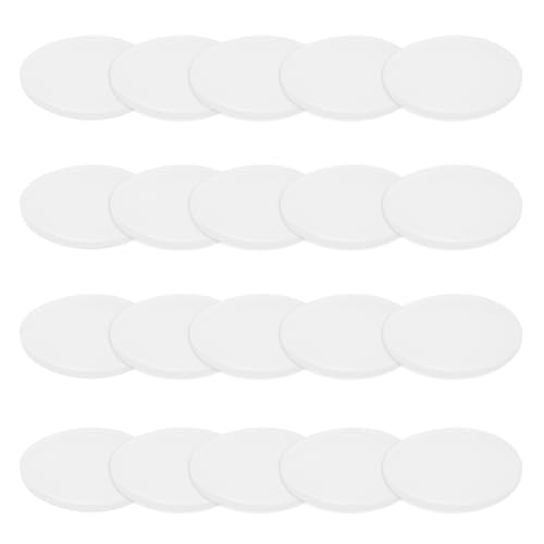 PATIKIL Runde Silikon Gummischeibe 20 Stück 25mm Außendurchmesser x 1mm Dicke Runde Silikon Dichtung Puffer Pad Für Haushalt Handwerk Industrie Anti Vibration Rutschscheibe Durchsichtig