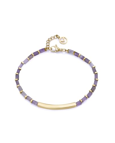 VICEROY - 14075P01019 - Pulsera Fashion de acero e ip dorado con piedras para mujer - 14075P01019