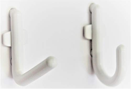 Peg Board Hook Kit Garage Tool Storage Pegboard 50 Pieces J Hook Style Plastic #TOP15