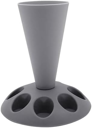 Shelf Piping Bag Stand Bag Holder Icing Holder With 8 Slots Nozzles Piping Stand For Filling Baking Accessories. Wooden Bathroom Shelves (Grey, One Size)