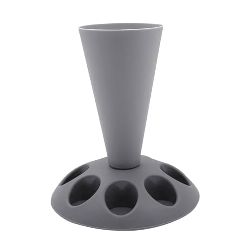 Shelf Piping Bag Stand Bag Holder Icing Holder With 8 Slots Nozzles Piping Stand For Filling Baking Accessories. Wooden Bathroom Shelves (Grey, One Size)