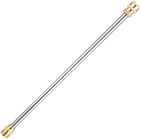 PWACCS Pressure Washer Extension Wand, Universal Lance Extension for Power Washer, Stainless Steel Replacement of Pressure Washing Extended Rod, M22 to 1/4 Inch Quick Connector