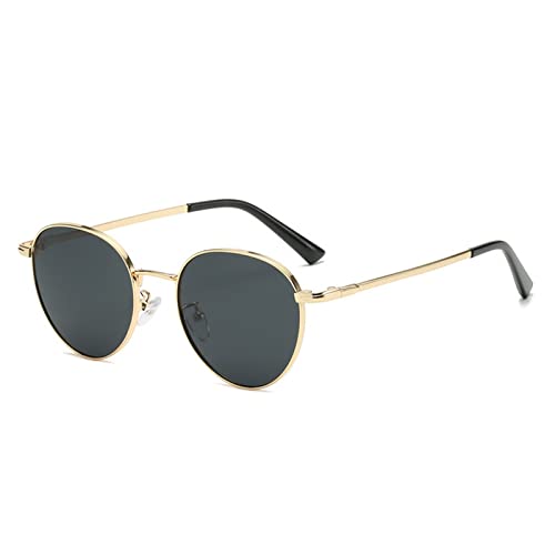 Lunettes de soleil rondes rétro mixtes pour la plage et le plein air