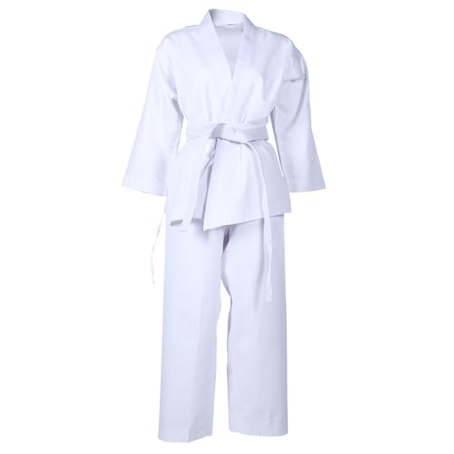 Tenue karaté adulte IMIKEYA ensemble blanc en polyester pour entraînement et compétition