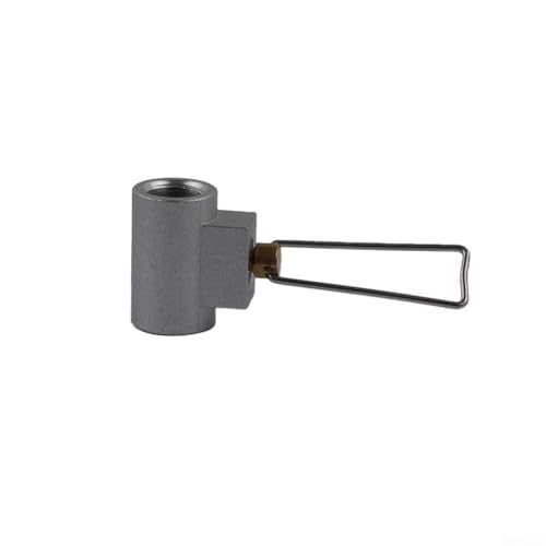Adaptador de recipiente de gas, válvula de aluminio de cobre ligero para cambiar el gas licuado entre tipos de cilindros roscados con regulación de flujo manual