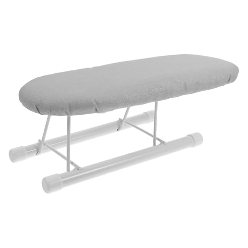 TOYANDONA Mini Tabla de Planchar Plegable Pequeña con Soporte Resistente al Calor y Funda Anti-escaldado para Planchado en Casa y Viajes, Almohadilla Compacta para Mesa de Planchado
