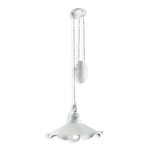 Suspension coulissante 1 lumière Belluno C031 en laiton satiné pour un éclairage ciblé