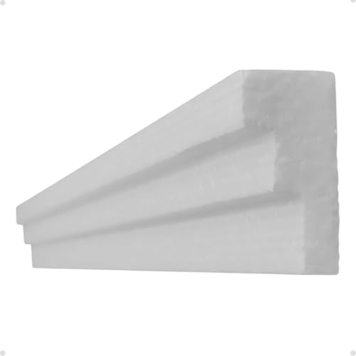 Moldura roda teto decoração em isopor EPS modelo 5cm kit com 20 metros KUAD3D5