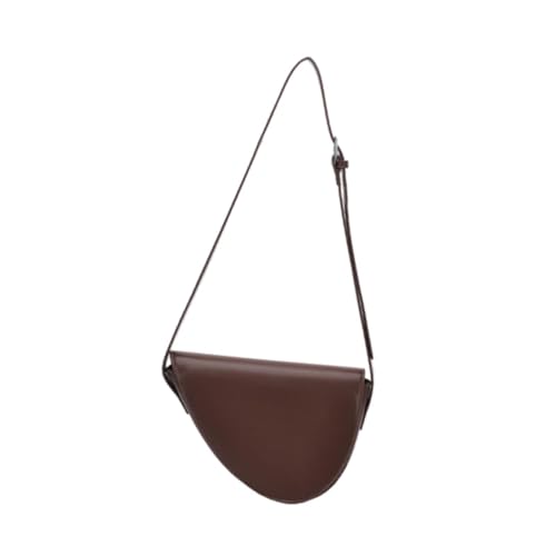 Borsa a tracolla da con chiusura a scatto per vacanze strada Scuro donna marrone