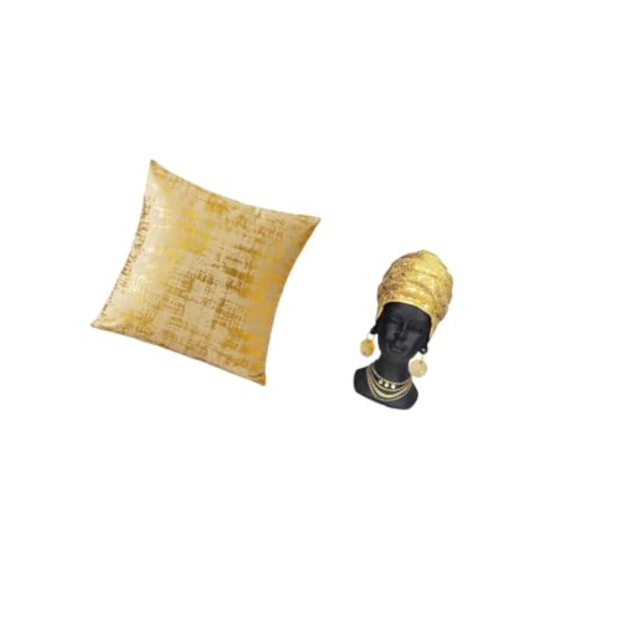 Elegant African Woman Throw Pillow Cover