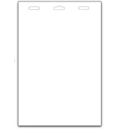 BADGEindia 4x6 Blank Fanfold Direct Thermal Paper Badges | On-Site Printable 1-Sided Economical B...