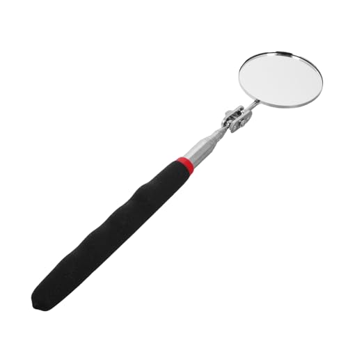 SOLUSTRE Telescoping Inspection Mirror Under Car Inspection Tool Magnetic Round Mirror for Mechanics Automotive Tool