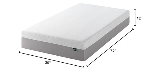 Image of Zinus 12 Inch Ultima Memory Foam Mattress [New Version], Twin, Fiberglass Free, Medium Firm Feel, Breathable Airflow Memory Foam, Certified Safe Foams & Fabric, Mattress in A Box