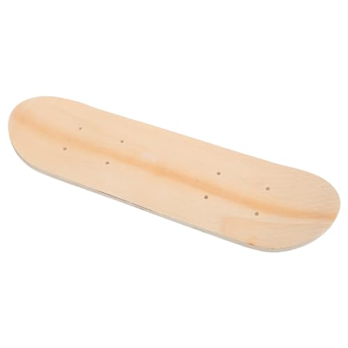 Abaodam Tabla de monopatín vacía de madera no acabada, monopatín con graffiti vacío DIY tablas de skate de madera de 7 capas de doble cola para la