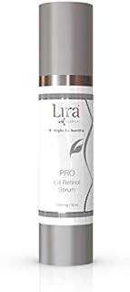 Lira Clinical Pro C4 Retinol Serum - Anti Aging Face Serum with Plant Stem Cells - Vitamin C Brightening Serum with Licorice and Olive Extract - Perfect for Acne Prone Skin - 1.69 Ounce