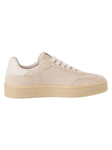 Tamaris Damen Sneaker Low Leder, braun, 38 EU