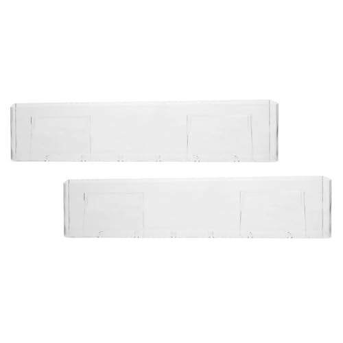 Étagère murale acrylique SECFOU blanche : présentoir vinyle et support de rangement CD