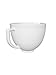 KitchenAid 5 Quart Ceramic Bowl for all KitchenAid 4.5-5 Quart Tilt-Head Stand Mixers KSM2CB5LW, White Chocolate