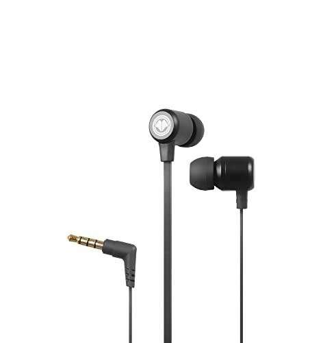 Millenium In Ear Kopfhörer mit Remote Control, Gaming Headset mit 3 Verschiedene Aufsätze, Headset mit Mikrofon kompatibel mit PC, Smartphone und Konsolen (z.B. PS4, PS5, Xbox One etc.), schwarz Cover