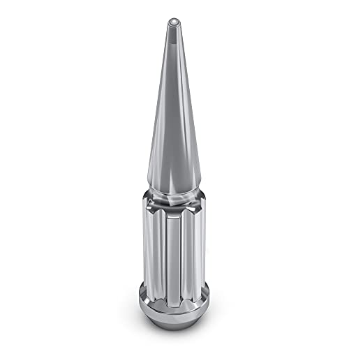 Image of White Knight 3810XL-25AM Chrome 9 /16 inch-18 1-Pc Spline Spike Lug Nut Set with Extra Spline Spike, 25 Pack