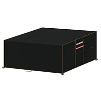 HEIMUNI Abdeckung für Gartenmöbel 200x180x90cm Wasserdicht 420D Oxford Gewebe Loungemöbel Abdeckung Schutzhülle für Loungemöbel Möbelsets Sitzgruppe Winterfest Gartentisch Abdeckplane