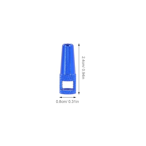 8 Unidades Tapas de Válvula para Bicicleta, Azul miniatura 2