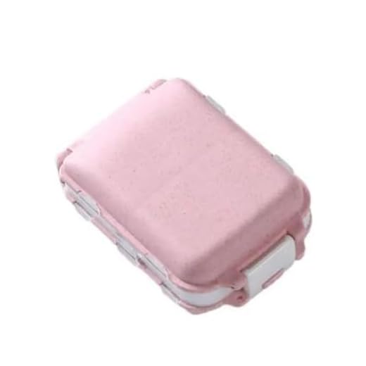 Porta Comprimido Estojo Caixa Organizadora Porta Comprimidos Caixa Porta Remédio Caixa Porta Comprimidos E Suplementos PREMIUM Appari (Rosa)