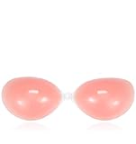 Wingslove Reusable Strapless Self Adhesive Silicone Invisible Push-up Bra(Nude,A Cup-Double...