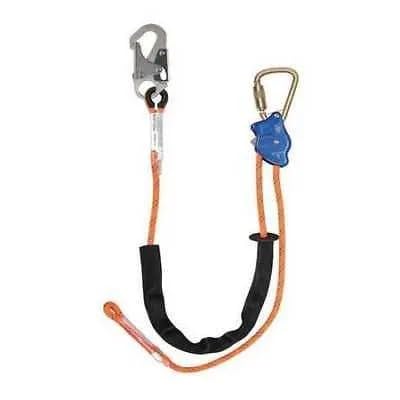 Falltech Adjustable Positioning Lanyard, 10 Ft., Orange Fits/Intended for Falltech 8165B10