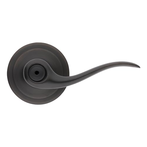 Kwikset Tustin Privacy Door Lever Handle for Bedrooms and Bath in Venetian Bronze - Image 4