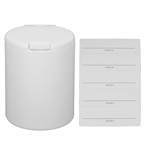 Contenitore per Dischetti di Cotone, Scatola Dispenser per Dischetti di Cotone Antipolvere, Dispenser di Dischetti di Cotone Leggero Rotondo Piccolo con Design a Pressione, Scatola di Immagazzinaggio
