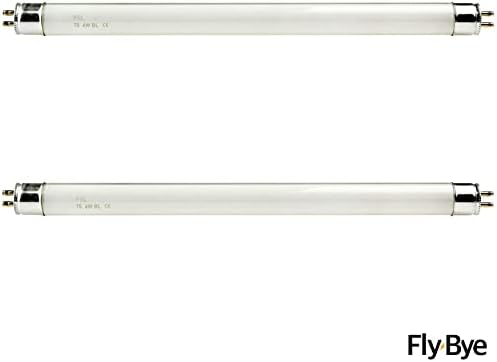 Fly-Bye Replacement UV Light Tube Bulbs for Fly Killers - Fly Killers for the Home - Non-toxic Unlike Fly Spray - Electric Fly Killer Indoor - Fluorescent FSL Tubes - 2 x 6W