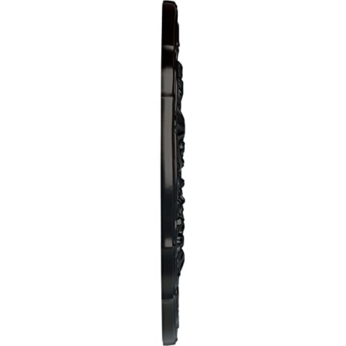 Image of Ekena Millwork CM22CNBLF Cornelia Ceiling Medallion, 22 1 /2 OD x 1 1 /2 P, Jet Black