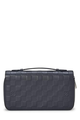 Pre-Loved Navy Damier Infini Zippy XL, Navy3