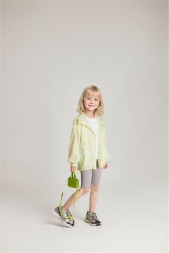 Kids UPF50+ Zip Up Hoodie Girls Quick Dry Light Sun Protective Athletic Jacket with Pockets4