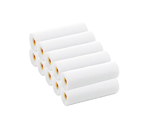 Schaumwalze superfein 110mm / 11 cm - 10 Farbrollen weiß gerade für glatte Oberflächen, Lackierwalze, Streichrolle
